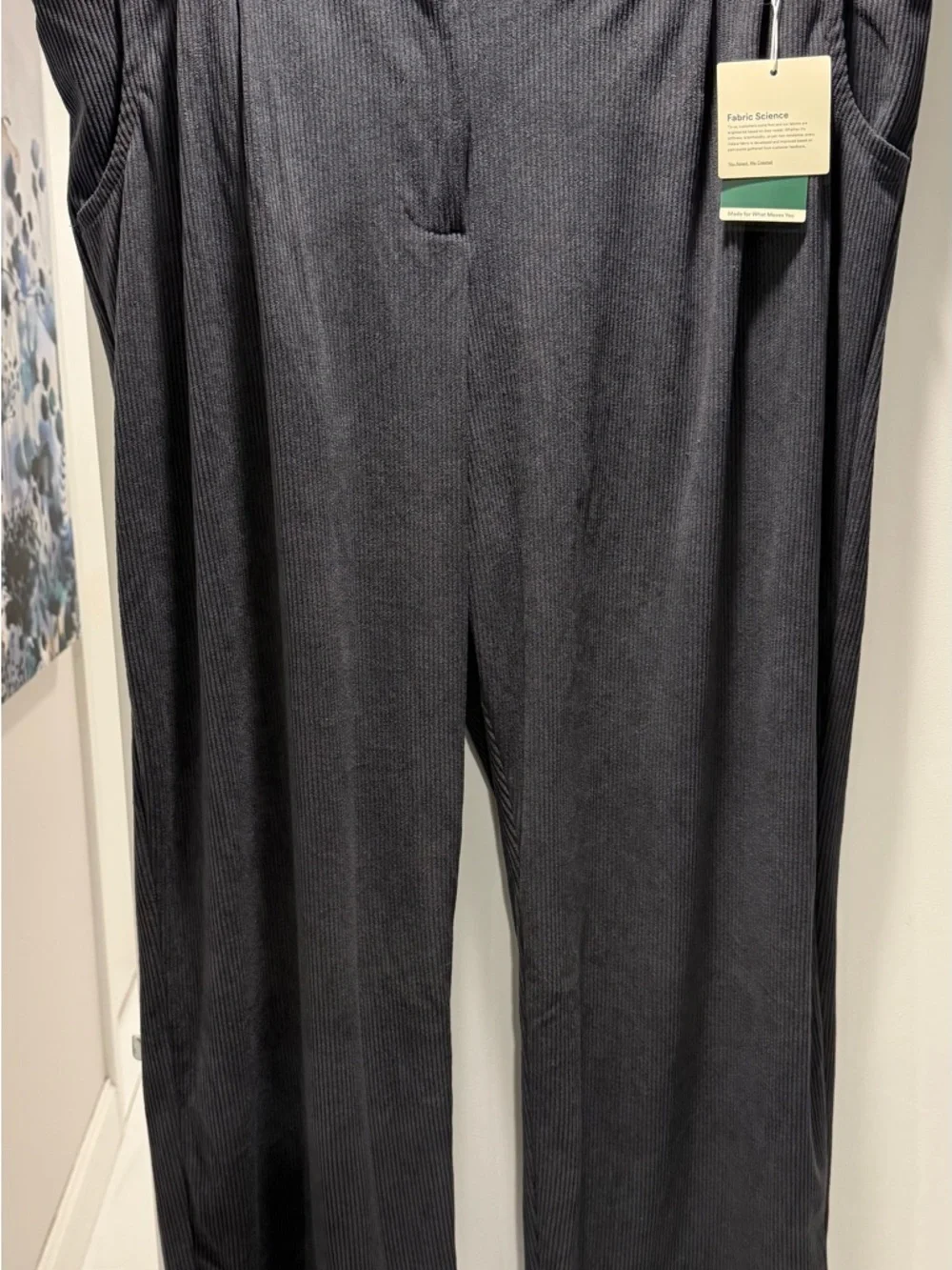 HALARA Wide Leg Pants in Charcoal Gray - Picture 2 of 10